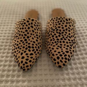 Pink Lily slip on mules/flats